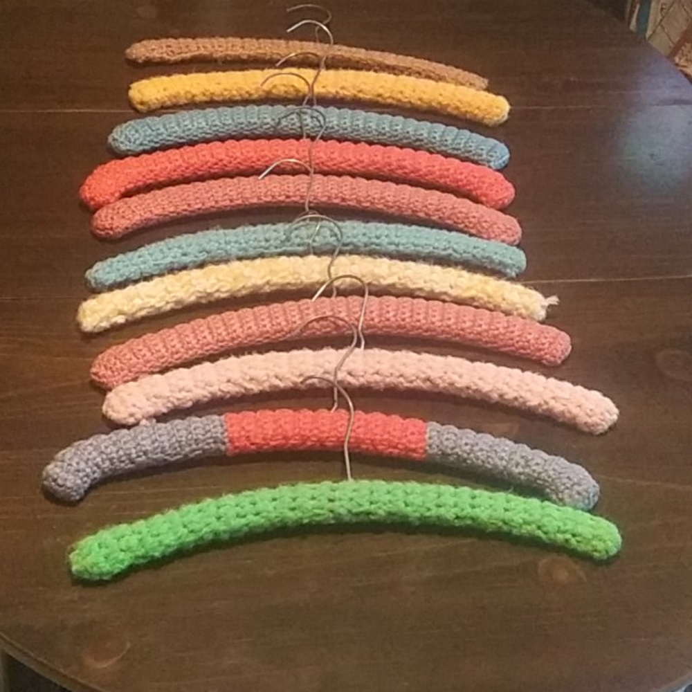 Hand made wooden garment hangers